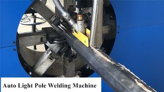 Straatlantaarnpaallasmachine, piramidepaal en achthoekige poollasmachine, poollasmachine