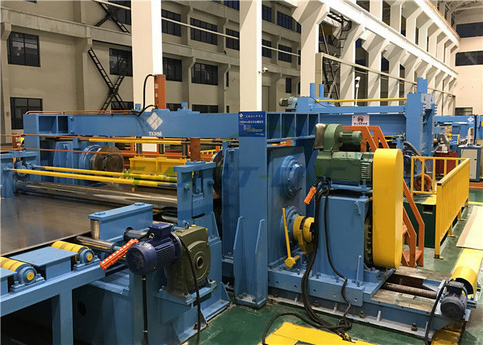 High Speed Cut To Length Line , Hydraulic Steel Coil Slitting Machine